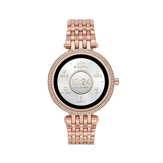 Hot Sale 👍 Michael Kors Access Gen 5e Darci Rose Gold-Tone Stainless Steel Smartwatch 43mm No Color 🎉 - Image 6