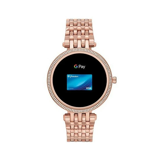 Hot Sale 👍 Michael Kors Access Gen 5e Darci Rose Gold-Tone Stainless Steel Smartwatch 43mm No Color 🎉 - Image 7