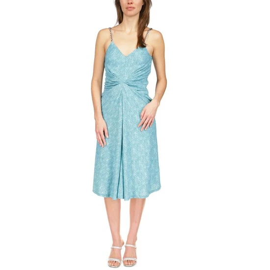 Best Pirce π Michael Kors π© Women's Uroko Twist Chain-Strap Camisole π Dress Turquoise β