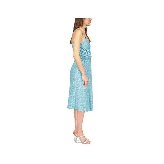 Best Pirce π Michael Kors π© Women's Uroko Twist Chain-Strap Camisole π Dress Turquoise β - Image 3
