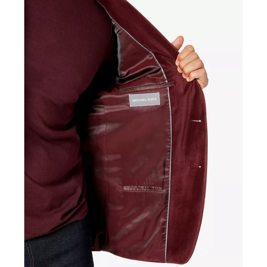 Outlet β¨ Michael Kors Men's Modern-Fit Velvet Blazer Mustard π₯° - Image 5