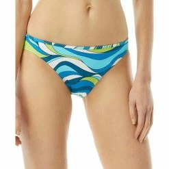 Outlet 😉 Michael Kors Printed Hipster 👙 Bikini Bottoms Cyan Blue 😉