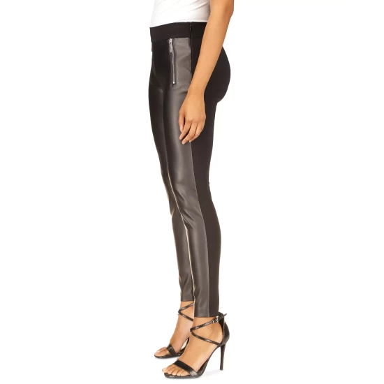 Best reviews of π Michael Kors π© Women's Mixed-Media Skinny Pants, Regular & Petite Black π - Image 4