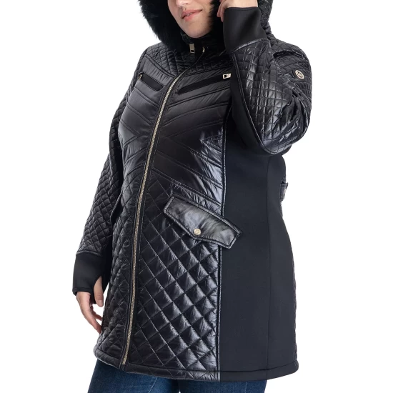 Best Pirce π Michael Kors π© Women's Sparkle Cowl-Back π Dress Black/gold β¨ - Image 3