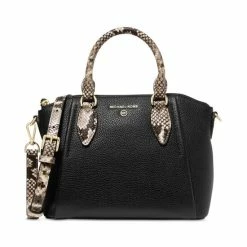 Cheap 🥰 Michael Kors Sienna Leather Medium Messenger Bag Black 👏