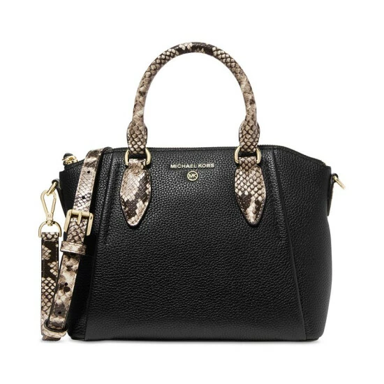 Cheap 🥰 Michael Kors Sienna Leather Medium Messenger Bag Black 👏