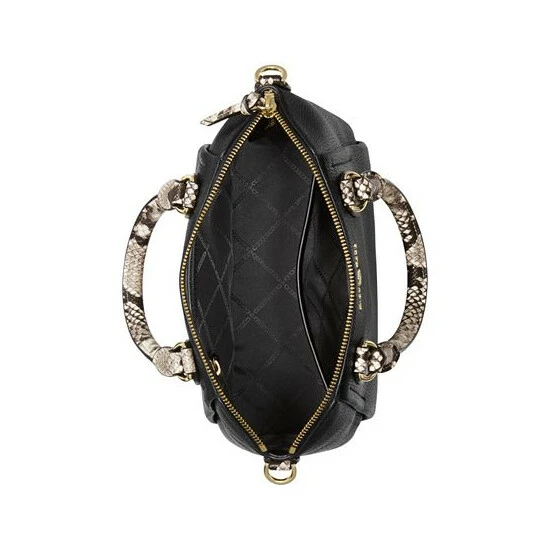 Cheap 🥰 Michael Kors Sienna Leather Medium Messenger Bag Black 👏 - Image 2