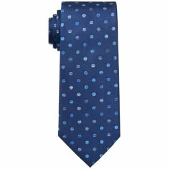 Coupon 🔥 Michael Kors Men's Classic Tonal Dot Silk Tie Dark Blue 😀