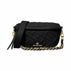 Cheapest 💯 Michael Kors Slater Small Sling Pack Messenger Black 🎁