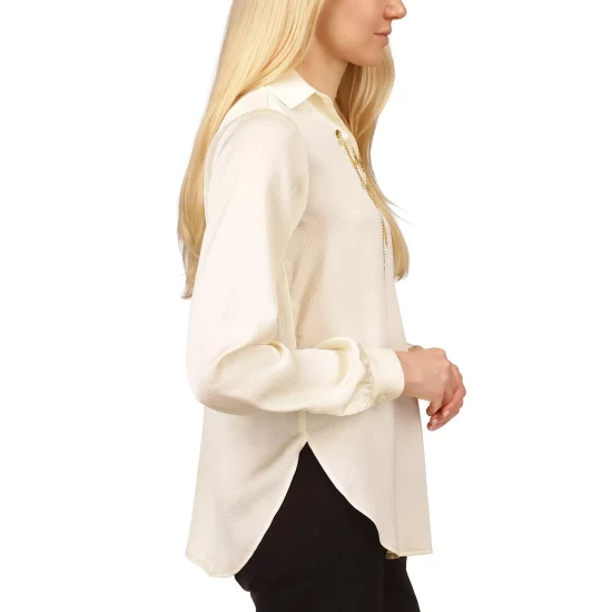 Hot Sale โญ Michael Kors ๐ฉ Women's Basic Denim Jacket Merlot ๐งจ - Image 2