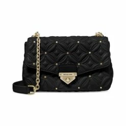 Outlet 🛒 Michael Kors Soho Small Chain Strap Shoulder Bag Light Cream 👍