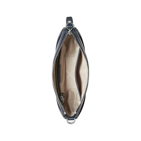 Hot Sale 👏 Michael Kors Signature Dover Small Half Moon Pouchette Admiral/pale Blue ✔️ - Image 3