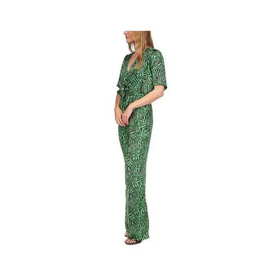 Cheap ๐งจ Michael Kors ๐ฉ Women's Zebra-Print Tie Jumpsuit Spring Green ๐งจ - Image 3