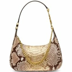 Budget ๐ฅ Michael Kors Leather Piper Pouchette Pale Gold ๐คฉ