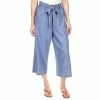 Deals 🌟 Michael Kors 👩 Women's Tie-Front Wide-Leg Pants Light Cadet Wash 😍