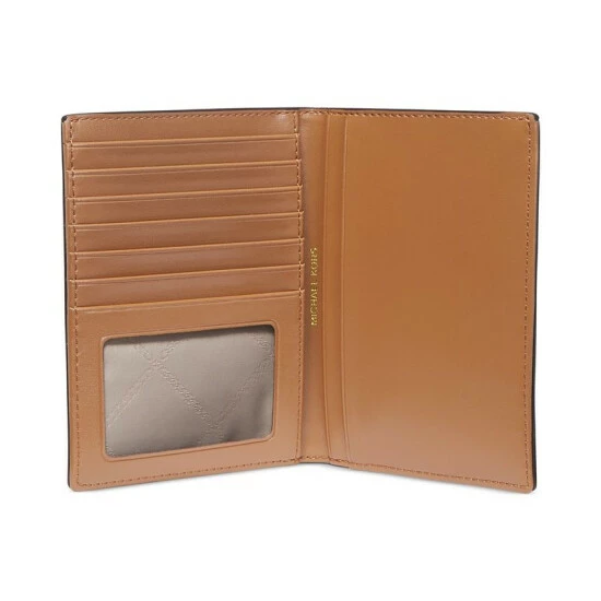 Buy ⭐ Michael Kors Signature Bedford Medium Travel Passport Wallet Brown Multi 👍 - Image 2