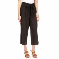 Promo βοΈ Michael Kors π© Women's Tie-Front Wide-Leg Pants Black π