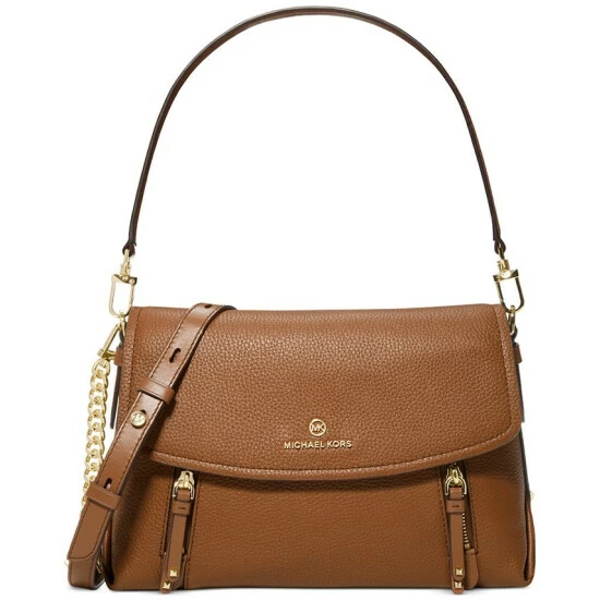 Hot Sale ๐ฅฐ Michael Kors Brooklyn Medium Convertible Leather Shoulder Bag Luggage ๐