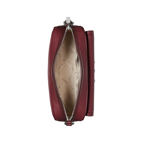 Best Sale ๐ Michael Kors Leather Parker Chain Swag Camera Crossbody Merlot ๐งจ - Image 2