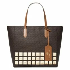Wholesale β¨ Michael Kors Signature Sinclair Large East West Grab Tote Brown/acorn β€οΈ