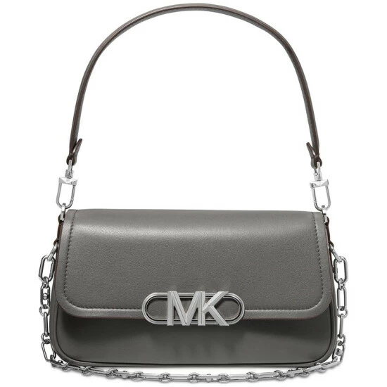 Promo 🔥 Michael Kors Parker Convertible Pouchette Shoulder Bag Merlot 🔥