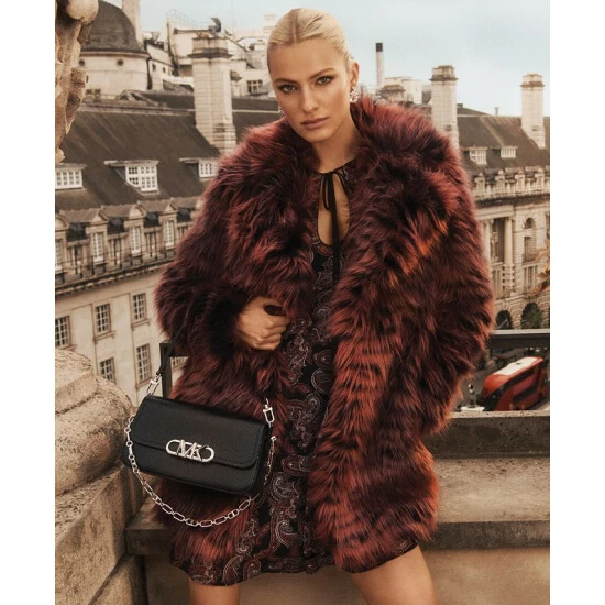 Promo 🔥 Michael Kors Parker Convertible Pouchette Shoulder Bag Merlot 🔥 - Image 5