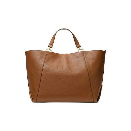 Best Pirce βοΈ Michael Kors Brooklyn Large Leather Grab Tote Brown/black π - Image 3