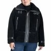 Hot Sale 💯 Michael Kors 👩 Women's Plus Size Faux-Shearling Moto 🧥 Coat Black 😍