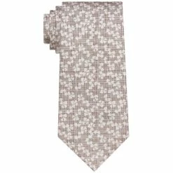 Hot Sale 🎉 Michael Kors Men's Classic Design Gingko-Print Tie Purple 🎉