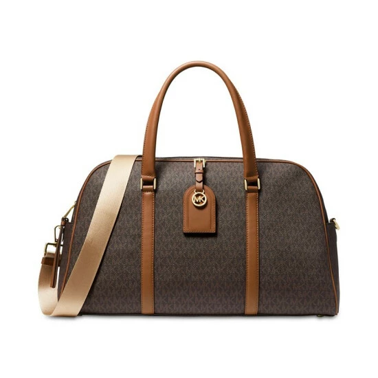 Wholesale 👍 Michael Kors Signature Heritage Extra Large Weekender Brown/acorn 🛒