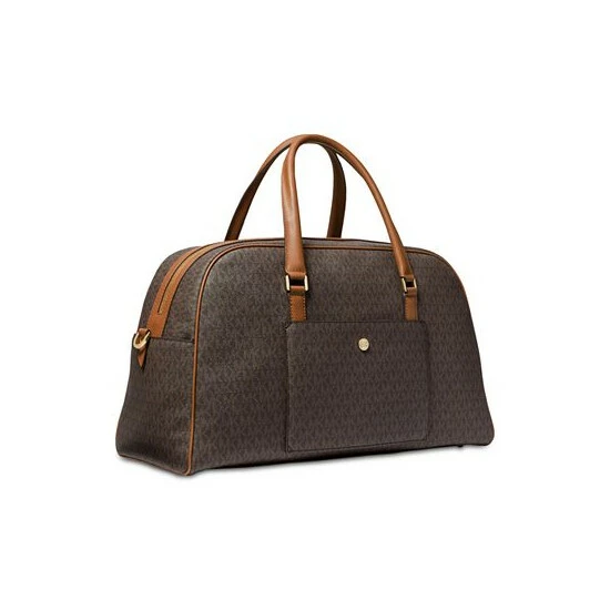 Wholesale 👍 Michael Kors Signature Heritage Extra Large Weekender Brown/acorn 🛒 - Image 2