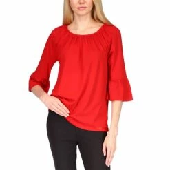 Flash Sale ๐ฏ Michael Kors Flared-Sleeve Top Crimson ๐ฏ