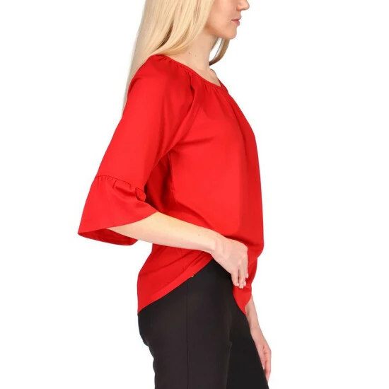 Flash Sale ๐ฏ Michael Kors Flared-Sleeve Top Crimson ๐ฏ - Image 4