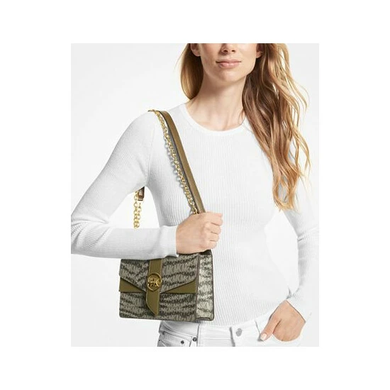 Cheapest 😉 Michael Kors Signature Greenwich Convertible Crossbody Olive 💯 - Image 3
