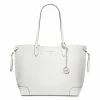 Promo 👍 Michael Kors Leather Edith Extra Large Open Tote Optic White ✨