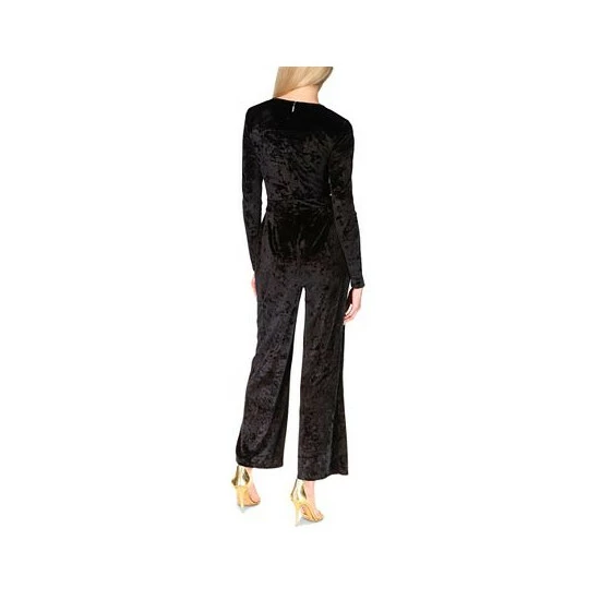 Best reviews of π Michael Kors π© Women's Velvet Cutout Jumpsuit Black π - Image 2
