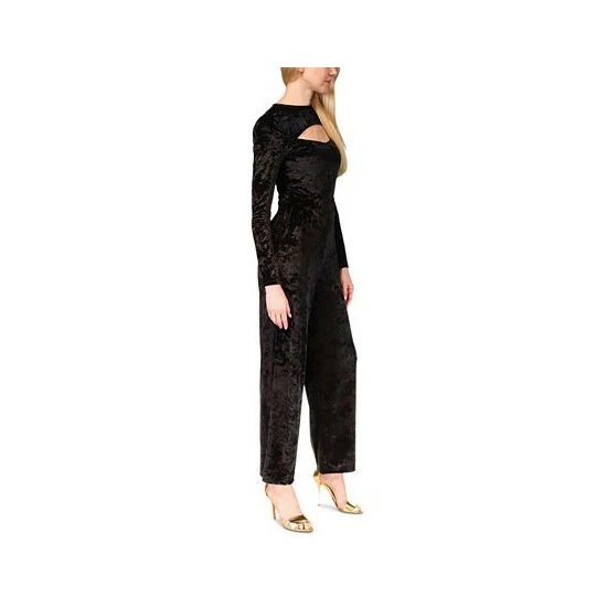 Best reviews of π Michael Kors π© Women's Velvet Cutout Jumpsuit Black π - Image 3