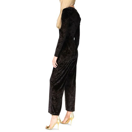 Best reviews of π Michael Kors π© Women's Velvet Cutout Jumpsuit Black π - Image 4