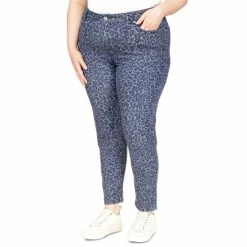 Brand new 😍 Michael Kors Plus Size Printed High-Rise Skinny 👖 Jeans Blue 🧨