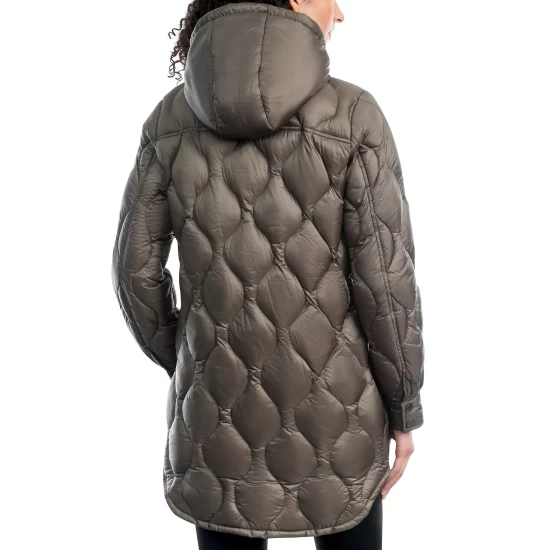 Best deal π Michael Kors π© Women's Hooded Quilted Down Puffer π§₯ Coat Black π - Image 6