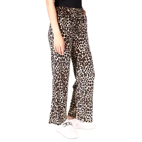 Brand new 💯 Michael Kors 👩 Women's Cheetah Flared Pull-On Pants Dark Camel 💯 - Image 5