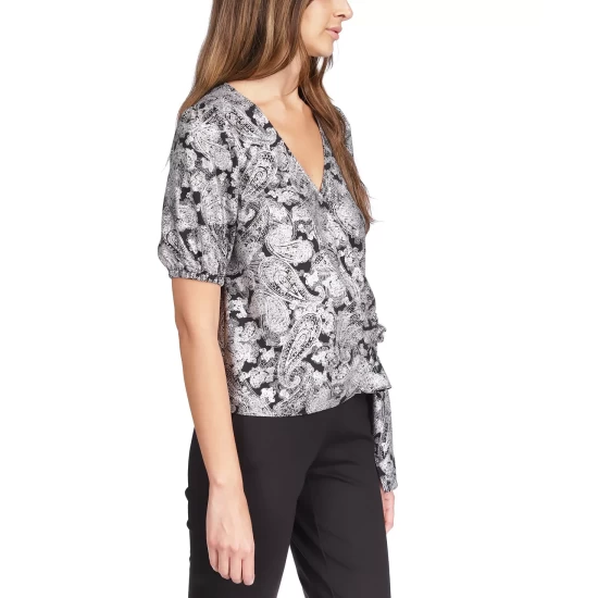 New 🔥 Michael Kors 👩 Women's Drapey Crepe Button-Down Belted Midi 👗 Dress Black 🔥