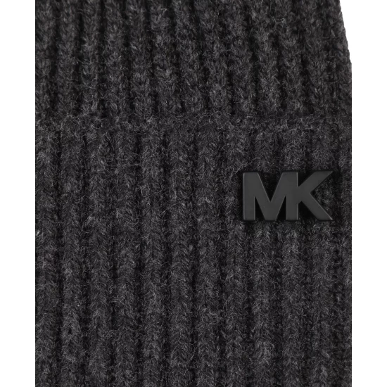Coupon 👏 Michael Kors Men's Fisherman Ribbed-Cuff Beanie Merlot 👏 - Image 3