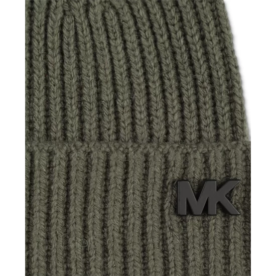 Coupon 👏 Michael Kors Men's Fisherman Ribbed-Cuff Beanie Merlot 👏 - Image 4