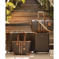 New 🎉 Michael Kors Plus Size Faux-Fur-Trim Hooded Puffer 🧥 Coat, Created For Macy's Black ✔️