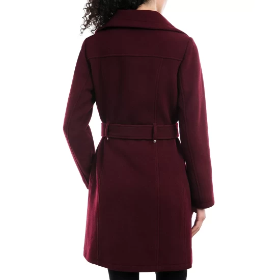 Best Pirce π₯ Michael Kors π© Women's Belted Hooded Raincoat Navy π€© - Image 3