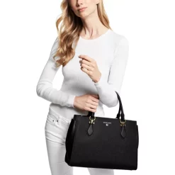 Buy ✨ Michael Kors Men's Sherpa-Fleece Mixed-Media Jacket Black ⌛