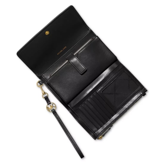 Best reviews of 👏 Michael Kors Signature Jet Set Charm Large Flap Phone Wristlet Merlot 🎉 - Image 5