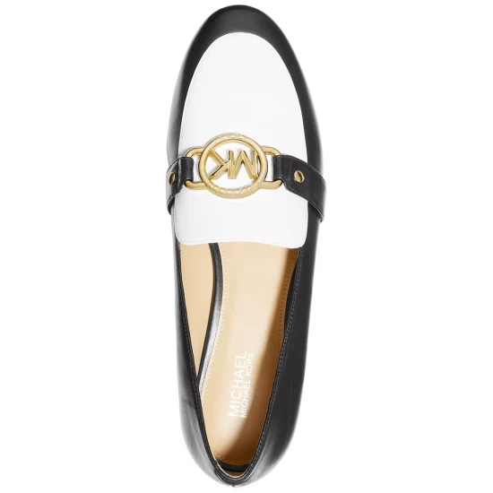 Cheap 👍 Michael Kors 👩 Women's Rory Loafer Flats Black/ Brown 🥰 - Image 6