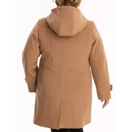 Best Pirce π Michael Kors π© Women's Plus Size Hooded Point-Collar π§₯ Coat, Created For Macy's Red π― - Image 4